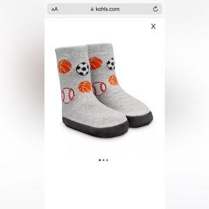 Toddler Boys Jumping Beans Sports Icons Slipper Socks